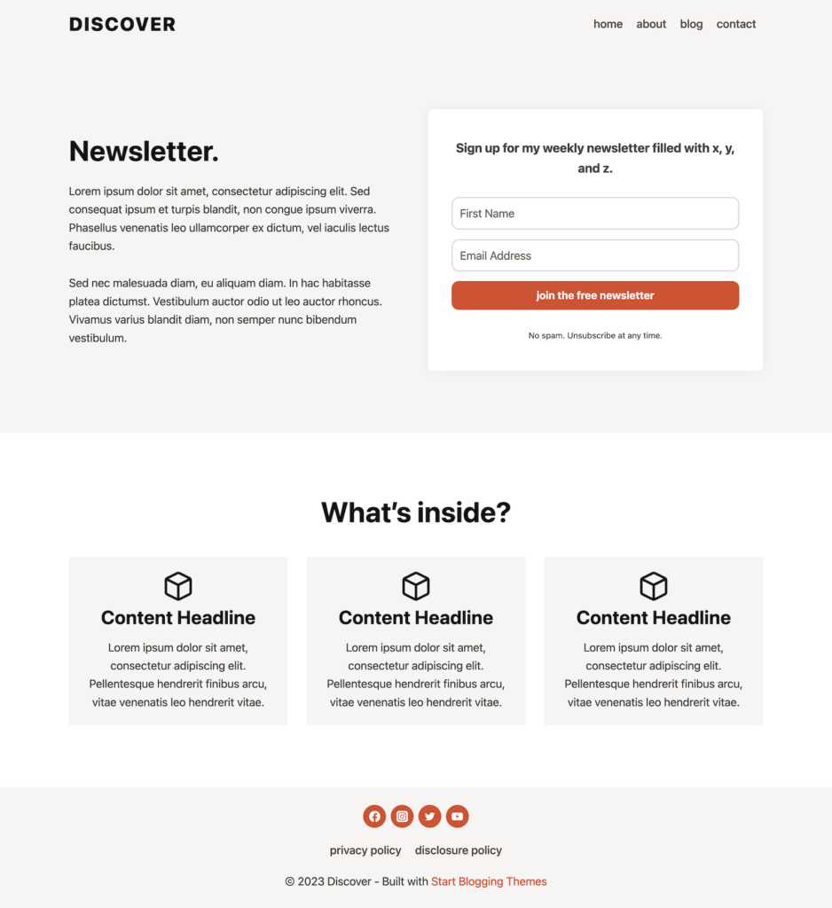 Discover Newsletter Page 1