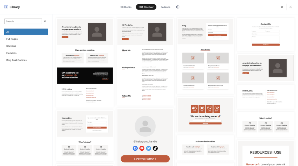Start Blogging Themes Discover Cloud Library