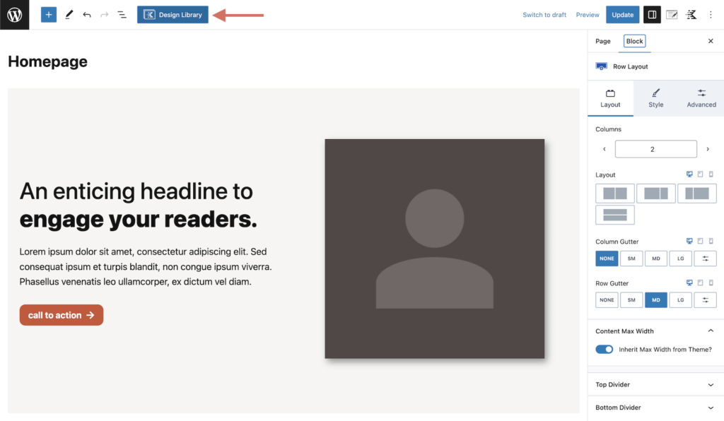 Access Kadence Design Library Button From Page