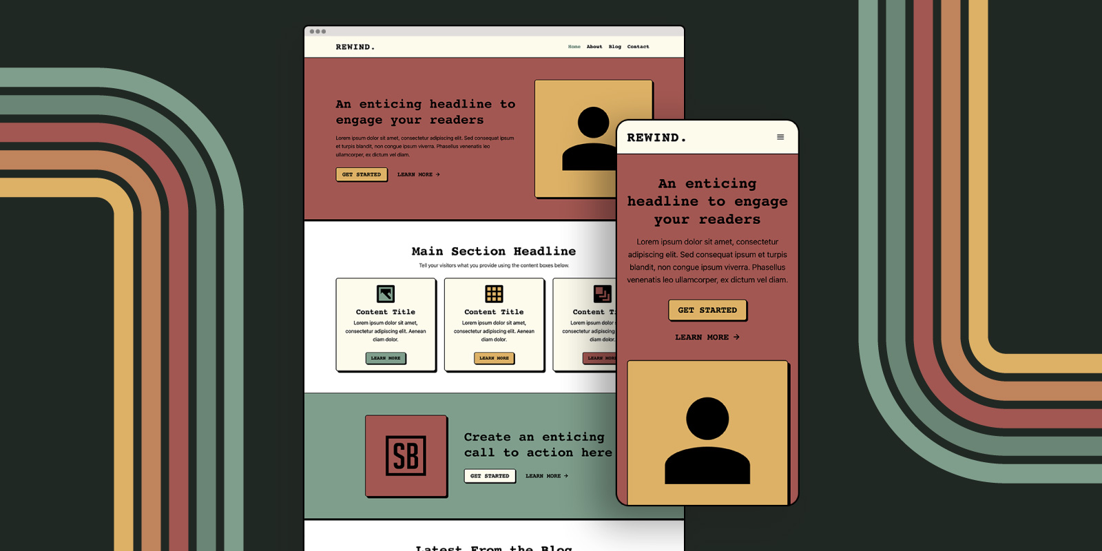 Start Blogging Themes Rewind Product Image 70s