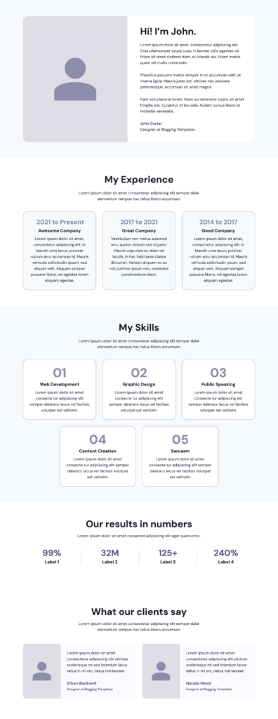 Inspire About Page