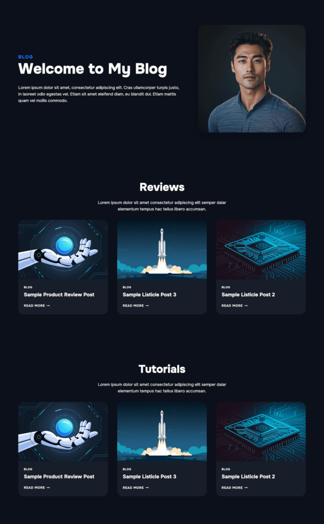 Automate Blog Page