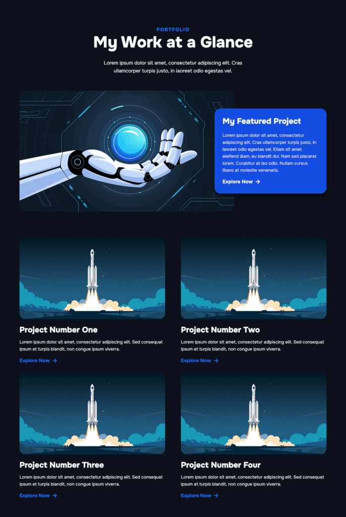 Automate Portfolio Page