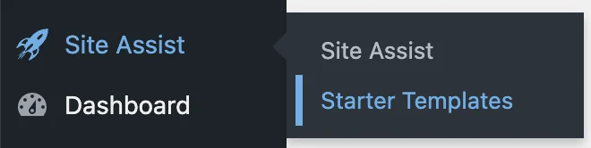 Kadence Site Assist Menu Starter Templates